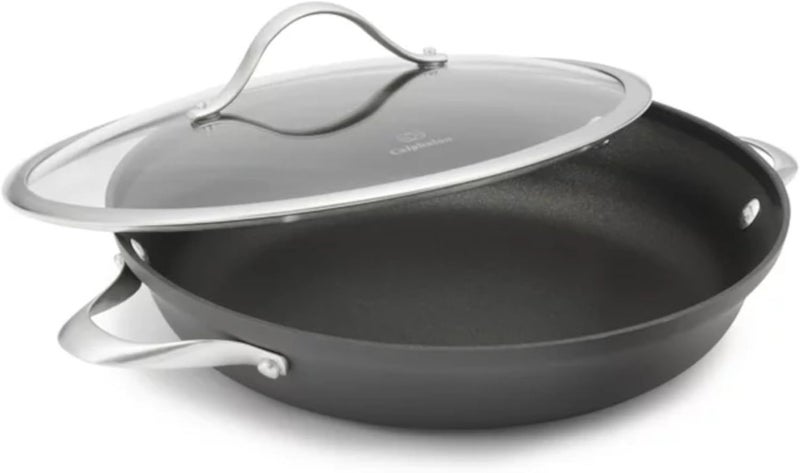 Calphalon Hard anodized two-handle 12-inch everyday pan with glass lid - Image 1
